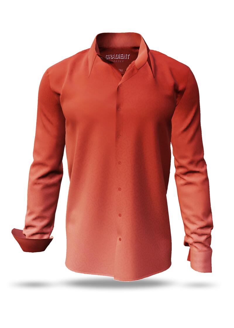 GRADIENT BRONCE - red brown shirt - GERMENS