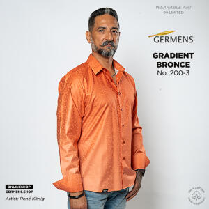 GRADIENT BRONCE - red brown shirt - GERMENS