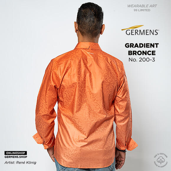 GRADIENT BRONCE - Rotbraunes Hemd - GERMENS