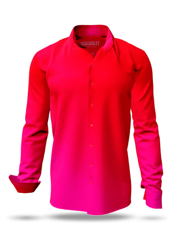 Entdecke Hemden Herren GRADIENT FLAMINGO - 100 % Baumwolle