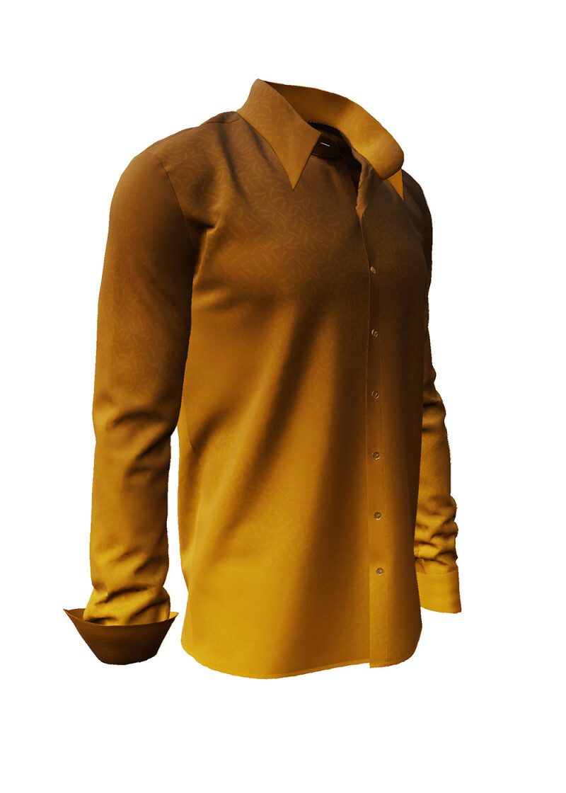 GRADIENT MUSTARD - Senffarbenes Hemd - GERMENS