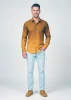 Discover colorful button up shirts for men GRADIENT MUSTARD - 100% cotton