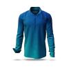 Entdecke bunte Hemden Herren GRADIENT OCEAN - 100 % BW