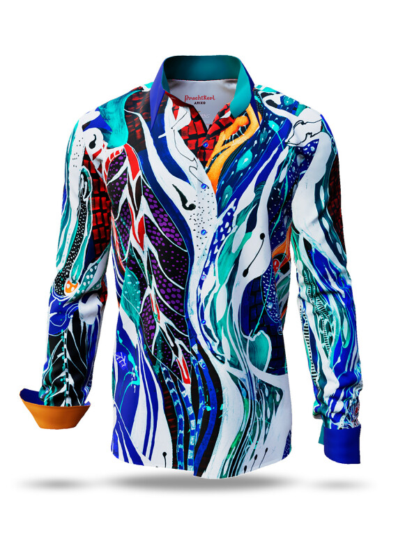 Discover colorful button up shirts for men PRACHTKERL ARIXO - 100% cotton