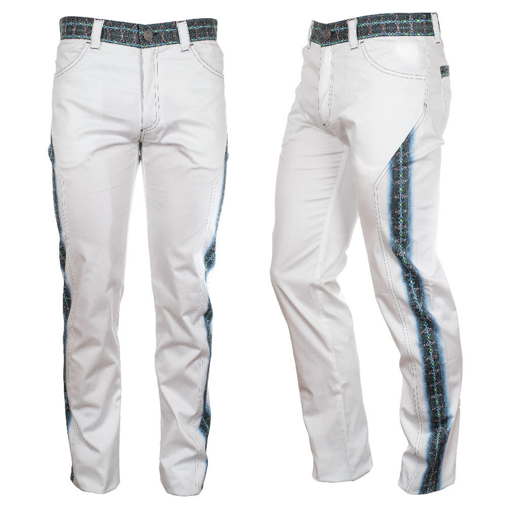 Extravagant white Men's trousers QUITLY