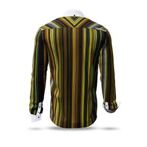 ALPHA CENTAURI YELLOW - Yellow striped long sleeve shirt...