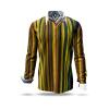 ALPHA CENTAURI YELLOW - Yellow striped long sleeve shirt - GERMENS