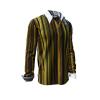 ALPHA CENTAURI YELLOW - Yellow striped long sleeve shirt - GERMENS