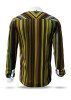 Long Sleeve Button Up Shirts For Men ALPHA CENTAURI YELLOW – GERMENS artfashion – 100 % Cotton - Size M