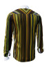 Long Sleeve Button Up Shirts For Men ALPHA CENTAURI YELLOW – GERMENS artfashion – 100 % Cotton - Size L