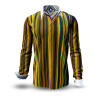 ALPHA CENTAURI YELLOW - Yellow striped long sleeve shirt - GERMENS