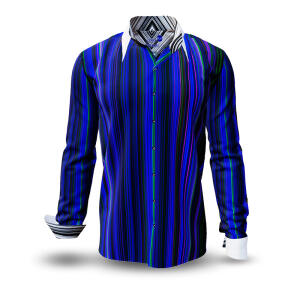 ALPHA CENTAURI BLUE - Blue striped long sleeve shirt -...