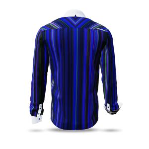 ALPHA CENTAURI BLUE - Blue striped long sleeve shirt -...