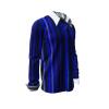 ALPHA CENTAURI BLUE - Blue striped long sleeve shirt - GERMENS