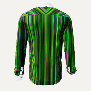 ALPHA CENTAURI GREEN - Green striped long sleeve shirt -...