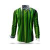 ALPHA CENTAURI GREEN - Green striped long sleeve shirt - GERMENS