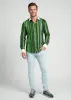Discover colorful button up shirts for men ALPHA CENTAURI GREEN - 100% cotton