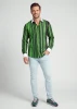 Discover colorful button up shirts for men ALPHA CENTAURI GREEN - 100% cotton