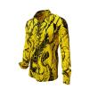 DORNENPRINZ GOLD - Golden shirt with black drawings - GERMENS