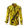 DORNENPRINZ GOLD - Golden shirt with black drawings - GERMENS