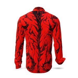 DORNENPRINZ BLUT - Red shirt with black drawings - GERMENS