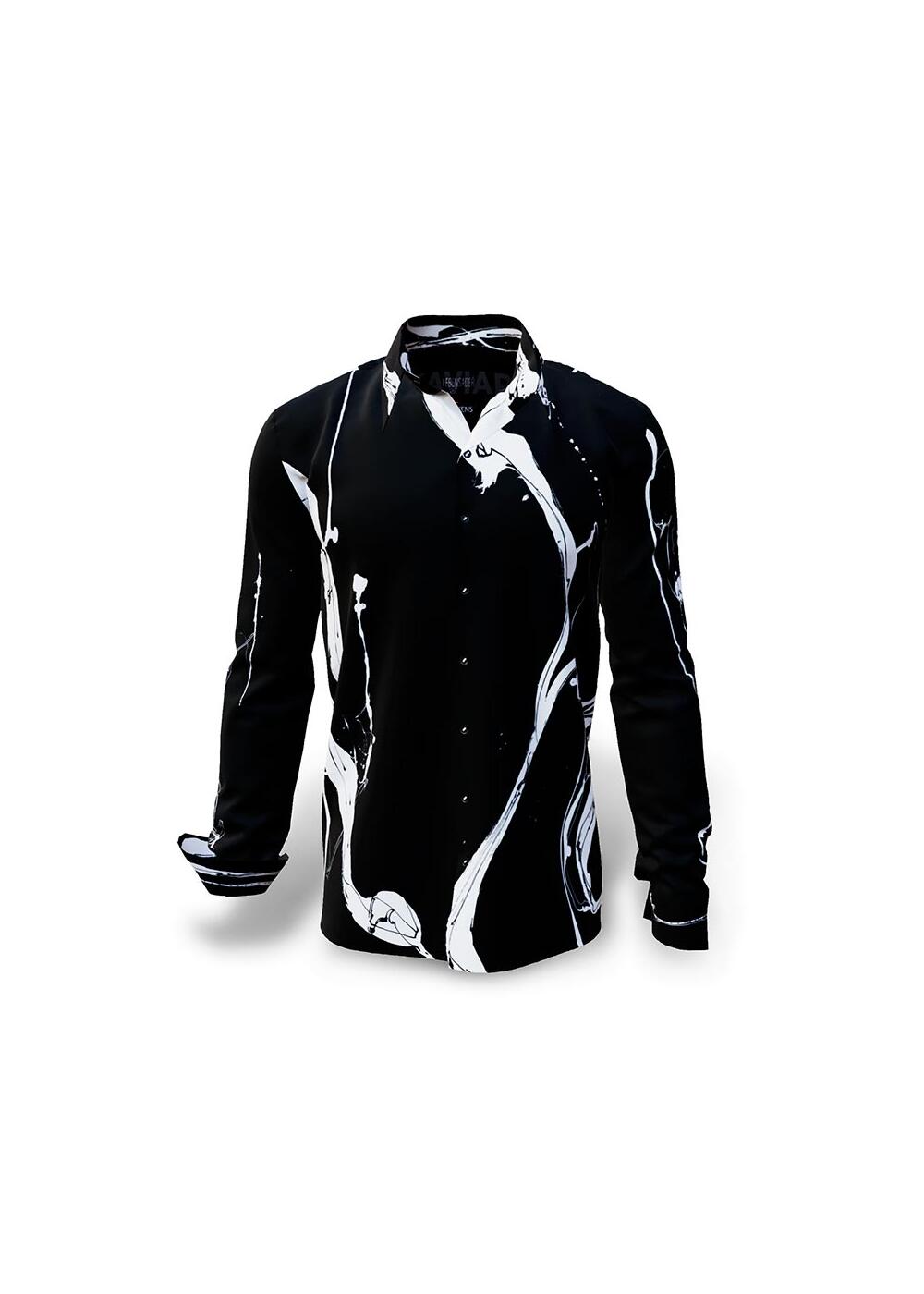 LEBENSADER KAVIAR - Black and white shirt - GERMENS