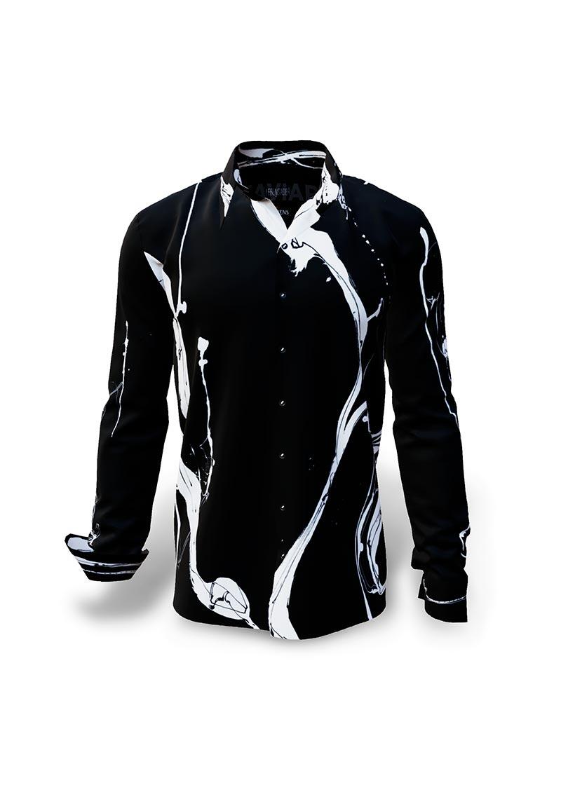 LEBENSADER KAVIAR - Black and white shirt - GERMENS