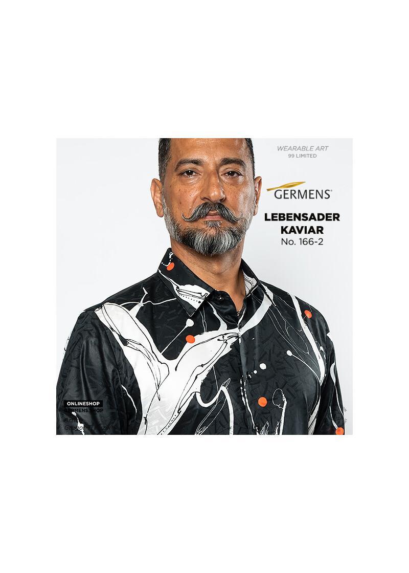 LEBENSADER KAVIAR - Schwarz weies Hemd - GERMENS