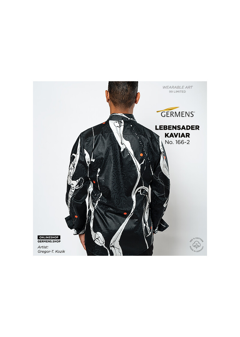 LEBENSADER KAVIAR - Schwarz weies Hemd - GERMENS