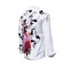 Button Up Shirt EIN FLAMINGO IN EINER WOLKE AUS TAUBEN from GERMENS