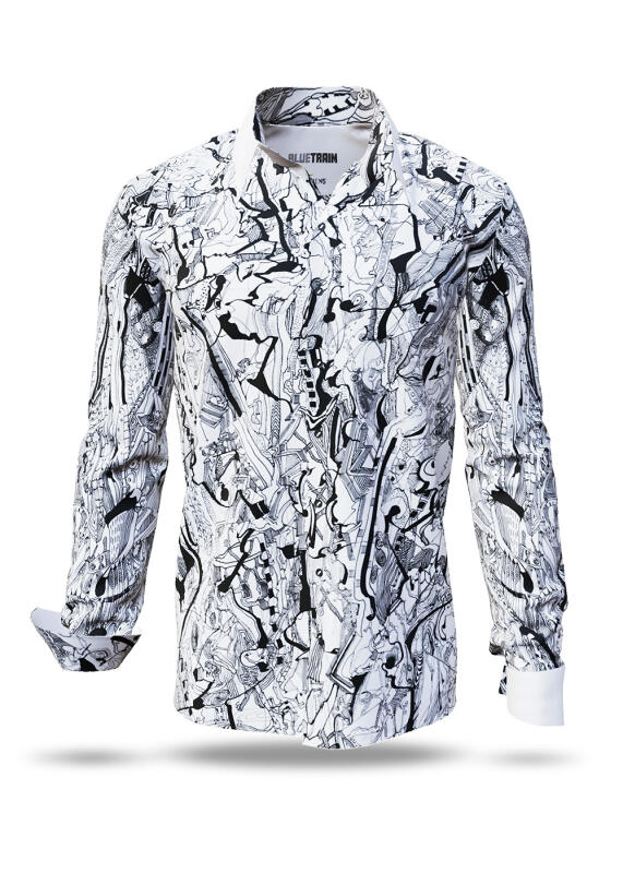 GREYTRAIN Mens Shirts - 100% Cotton - GERMENS artfashion