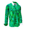 GREENTRAIN - Green patterned shirt - GERMENS