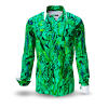 GREENTRAIN - Green patterned shirt - GERMENS
