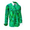 GREENTRAIN - Green patterned shirt - GERMENS