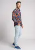 Entdecke bunte Hemden Herren CIRCULI SANGRIA - 100 % Baumwolle