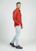 Discover colorful button up shirts for men DENADA RED - 100% cotton