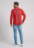Shirt with Button Down DENADA RED – GERMENS artfashion – 100 % Cotton - Size XXL