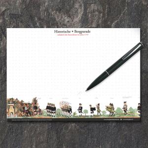 Notepad with historical mountain parade - Saturn Festival...