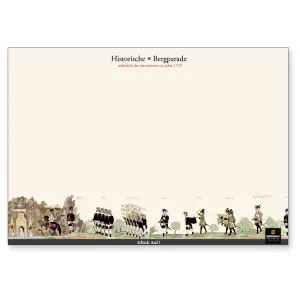 Notepad with historical mountain parade - Saturn Festival...