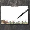 Notepad with historical mountain parade - Saturn Festival 1719
