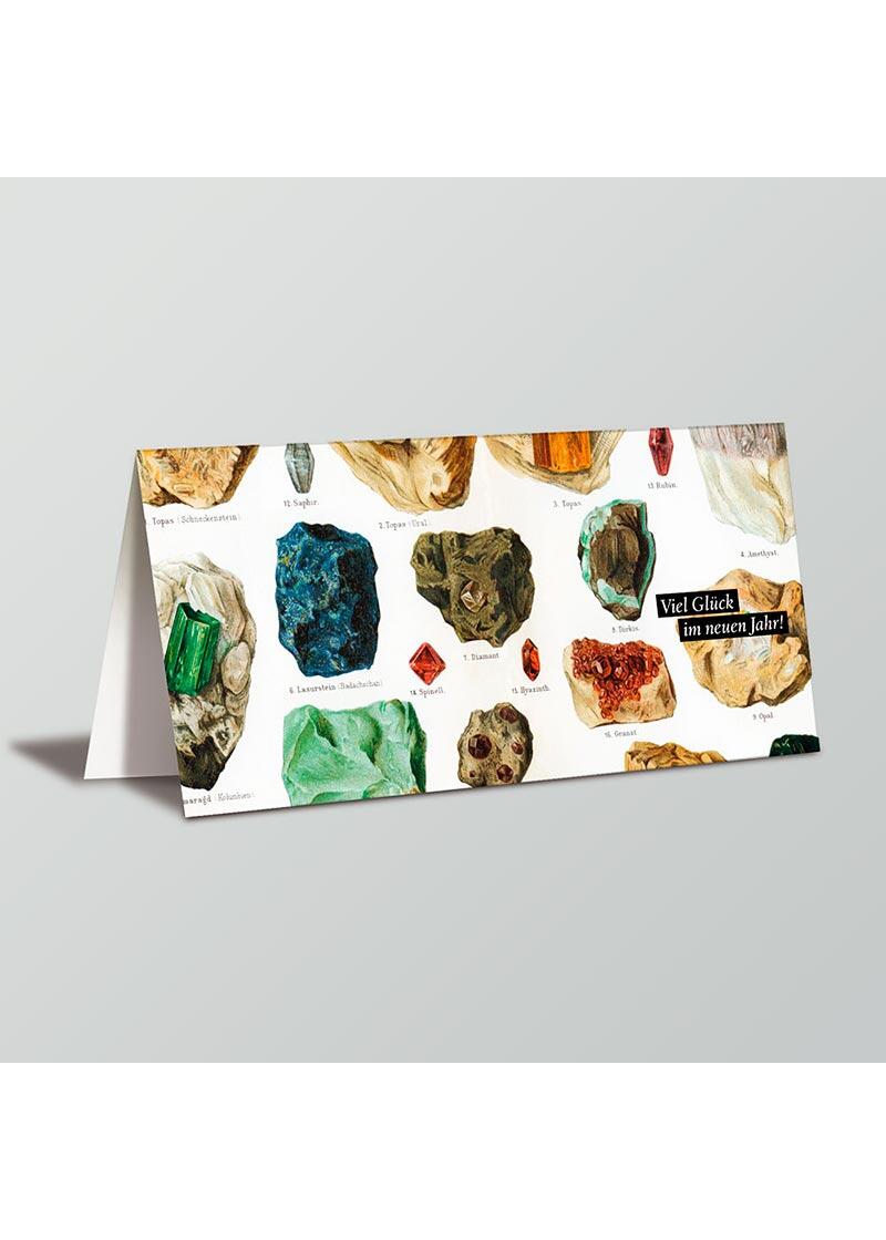 Greeting Card Minerals - Drawn Representations of Minerals