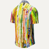 Short Sleeve Button Up Shirt THE COLORS OF MIAMI – GERMENS artfashion – Size S
