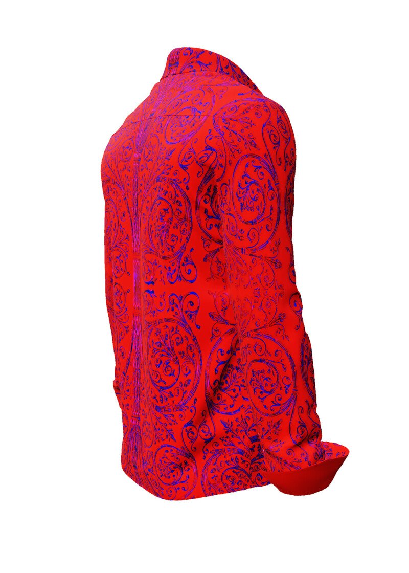 PORTE NOTRE DAME PARIS ROUGE - Red shirt with ornaments - GERMENS
