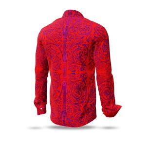 PORTE NOTRE DAME PARIS ROUGE - Red shirt with ornaments -...