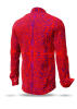 Discover colorful button up shirts for men PORTE NOTRE DAME PARIS ROUGE - 100% cotton