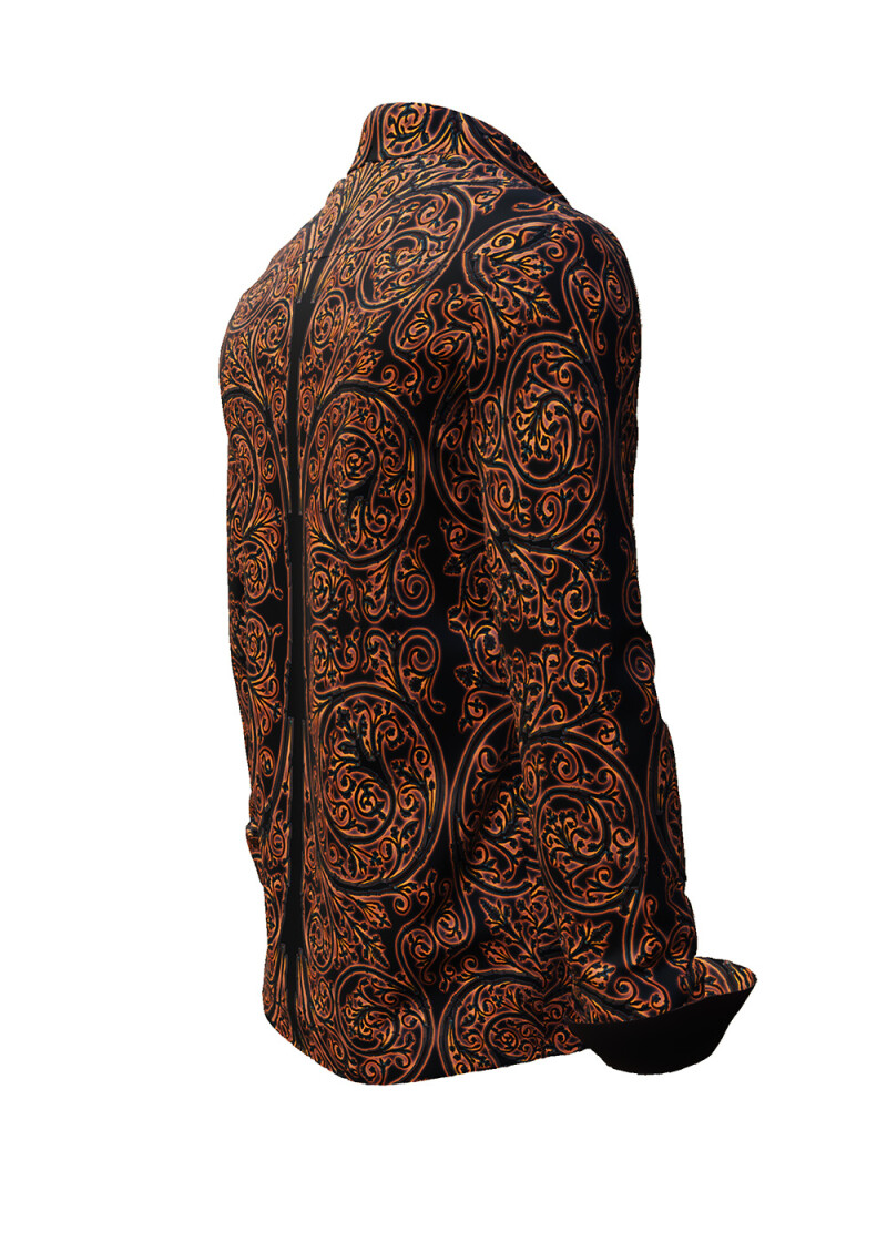PORTE NOTRE DAME PARIS BOUGIE - Dark shirt with bright ornaments - GERMENS