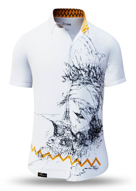 Sommerhemd Herren DREAMER - 100 % Baumwolle - 10 Größen von XS - 6XL - außergewöhnliches Design - feinste Verarbeitung - Stoffe Made in Germany - limitiert und exklusiv