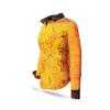 Extravagante orangene Bluse CAVEMAN mit Höhlenmalerein