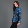 HEXAGON KOBALT - blue Blouse for women by GERMENS artfashion XL