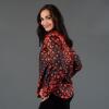 HEXAGON ZINNOBER - red Blouse for women by GERMENS artfashion
